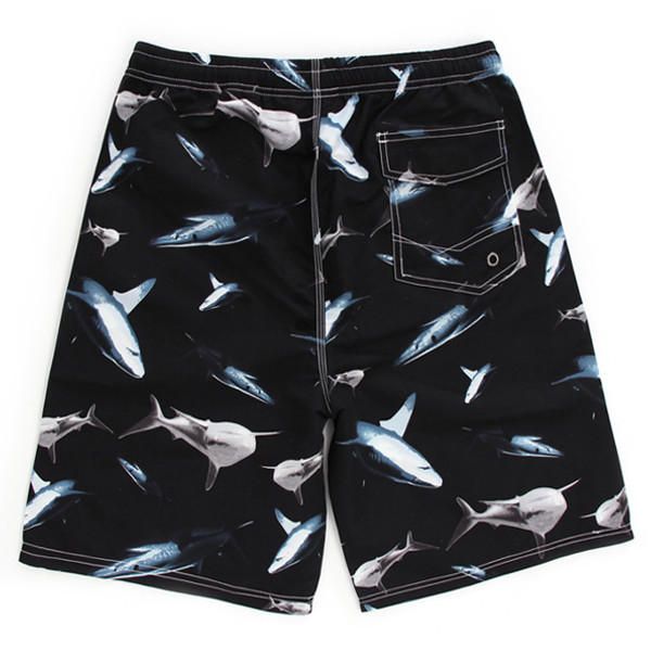 Pantalones Cortos De Playa Con Estampado De Tiburones De Moda Para Hombre Pantalones Cortos Deportivos Sueltos De Secado Rápido