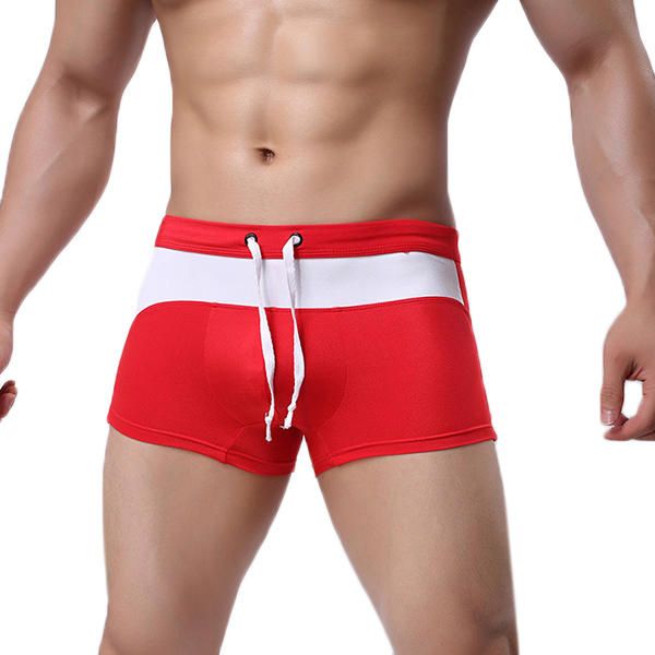 Pantalones Cortos De Playa De Natación Con Costura Para Hombre Moda Casual Verano Mid Wiast Trunks