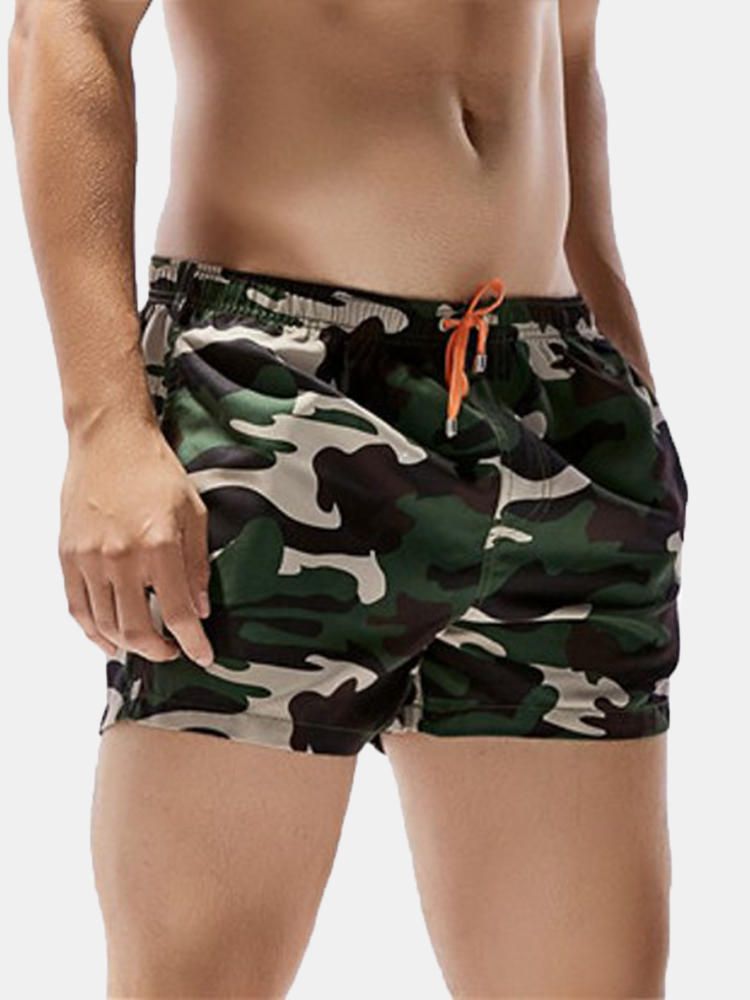 Pantalones Cortos De Playa De Secado Rápido De Camuflaje De Moda De Verano Para Hombre Bañadores De Surf Para Nadar