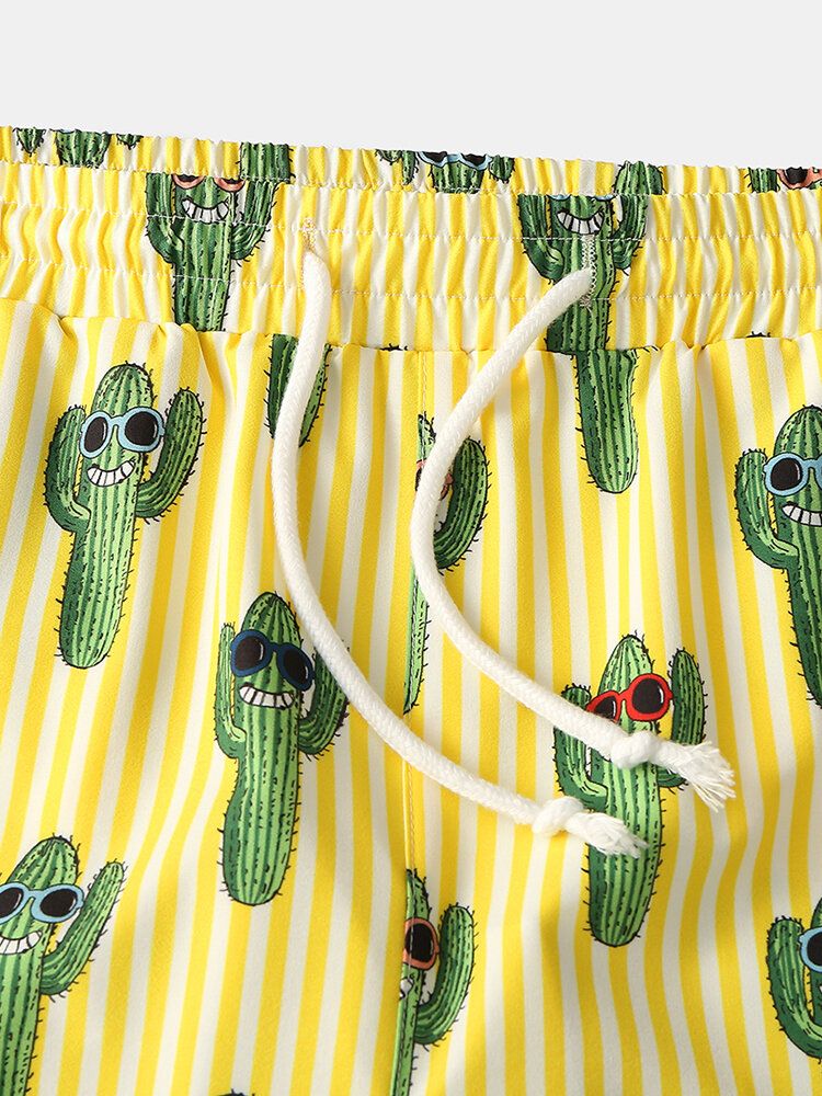 Pantalones Cortos De Playa Cortos De Secado Rápido Con Estampado Divertido Y Transpirable Para Hombre