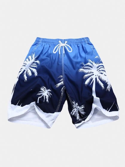 Pantalones Cortos De Playa De Secado Rápido Con Estampado Hawaiano De Verano