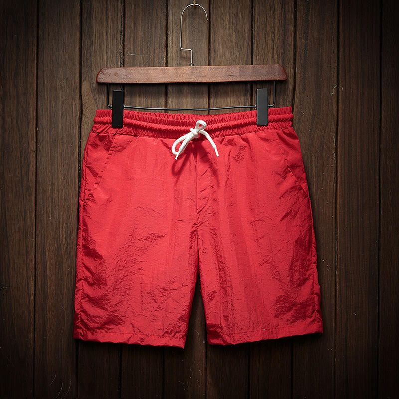 Shorts De Playa Con Cordón De Secado Rápido Informales De Verano