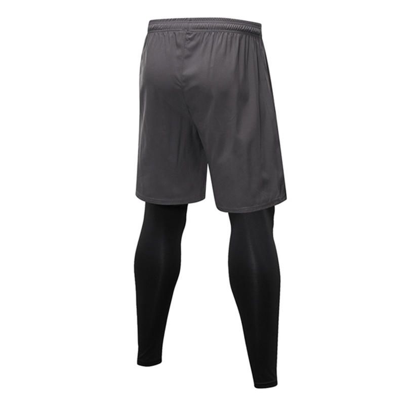 2pcs Pantalones De Entrenamiento Para Hombres Conjunto De Fondo De Fitness Pantalones Cortos Para Correr Pantalones De Entrenamiento Para Correr