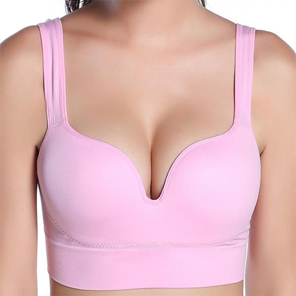 3d Gather Push Up Seamless Running Bras