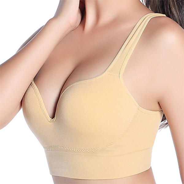 3d Gather Push Up Seamless Running Bras