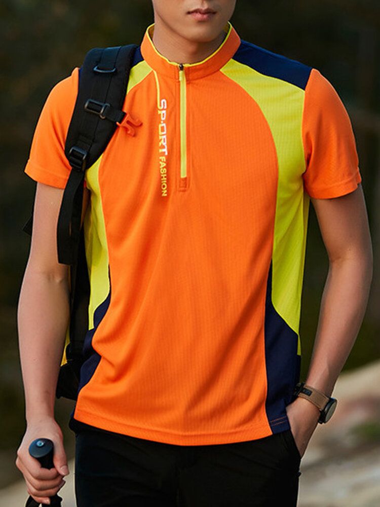 Camiseta Deportiva De Secado Rápido Para Exteriores Camisetas De Verano Para Hombre Informales Repelentes Al Agua Transpirables