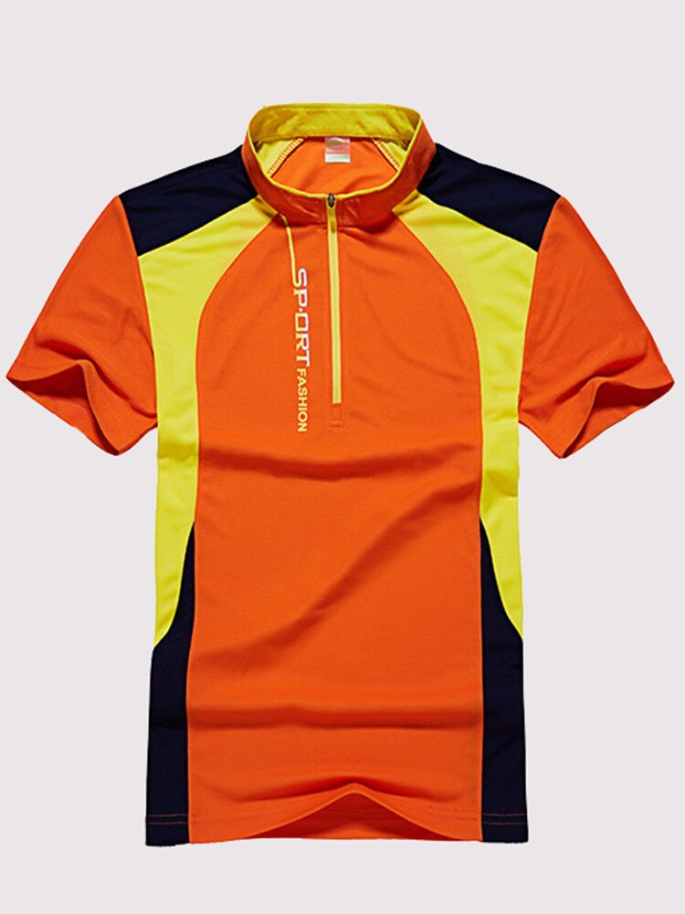 Camiseta Deportiva De Secado Rápido Para Exteriores Camisetas De Verano Para Hombre Informales Repelentes Al Agua Transpirables