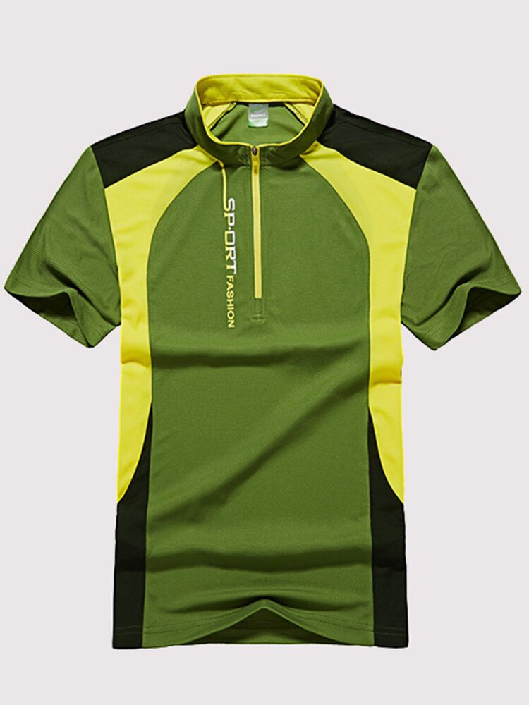 Camiseta Deportiva De Secado Rápido Para Exteriores Camisetas De Verano Para Hombre Informales Repelentes Al Agua Transpirables