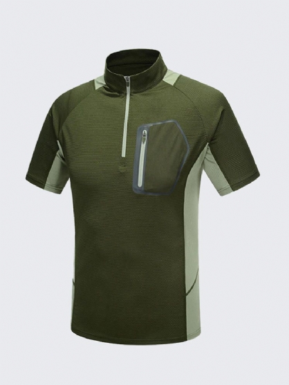 Camiseta Exterior Para Hombre Camping Senderismo Montañismo Viaje Absorbente Transpirable Secado Rápido Ropa Deportiva