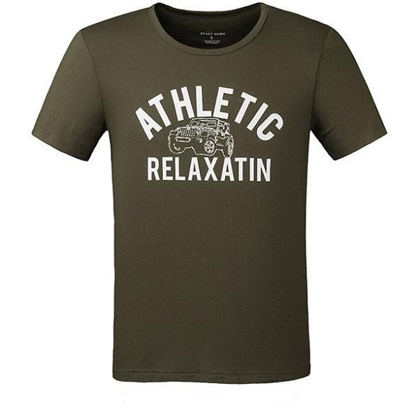 Camiseta De Montañismo Deportivo De Manga Corta De Verano Con Estampado De Coche De Letras Retro Al Aire Libre Para Hombre