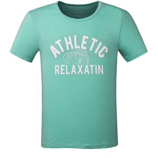 Camiseta De Montañismo Deportivo De Manga Corta De Verano Con Estampado De Coche De Letras Retro Al Aire Libre Para Hombre