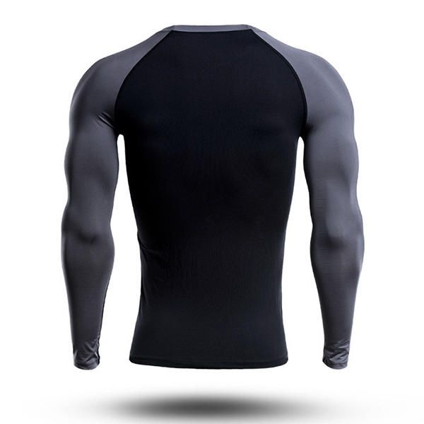 Camiseta De Secado Rápido Para Entrenamiento De Fitness Para Hombre Camisetas De Manga Larga Deportivas Para Correr Ajustadas