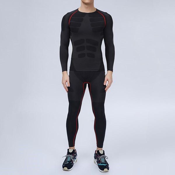 Camisetas De Capa Base De Compresión Elástica Y Seca Fresca Para Hombres Tops Medias Camisetas De Entrenamiento Deportivo