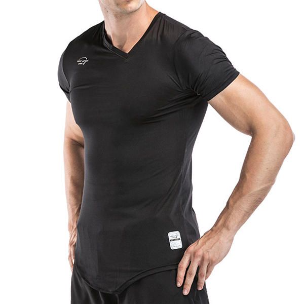 Camisetas Deportivas De Manga Corta Transpirables De Secado Rápido Para Hombres Tops De Fitness Para Culturismo