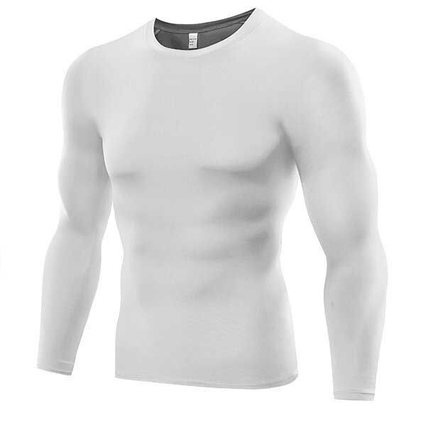 Camisetas De Secado Rápido Ajustadas De Entrenamiento Para Hombre Camiseta Deportiva De Manga Larga Elástica Y Transpirable