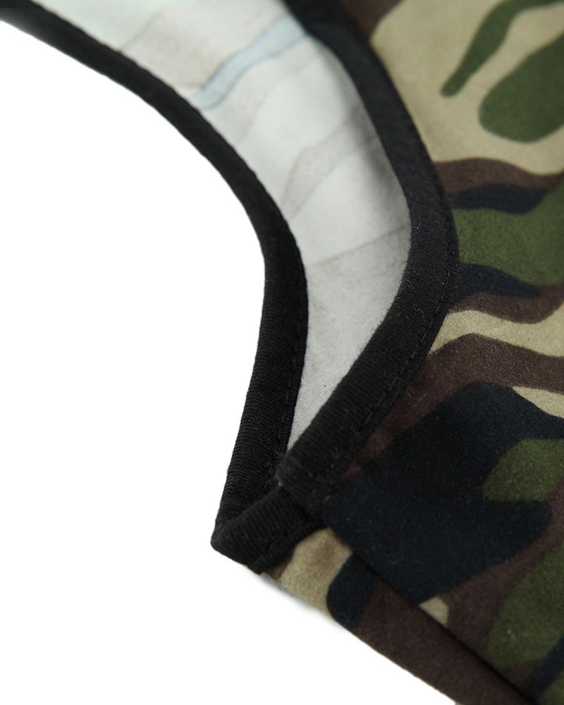 Chaleco De Camuflaje Informal Para Hombre Camisetas Sin Mangas Holgadas