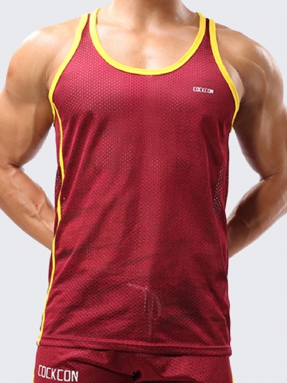 Chaleco Deportivo Transpirable Para Hombre Malla Informal Fitness Correr Atlético Camisetas Sin Mangas