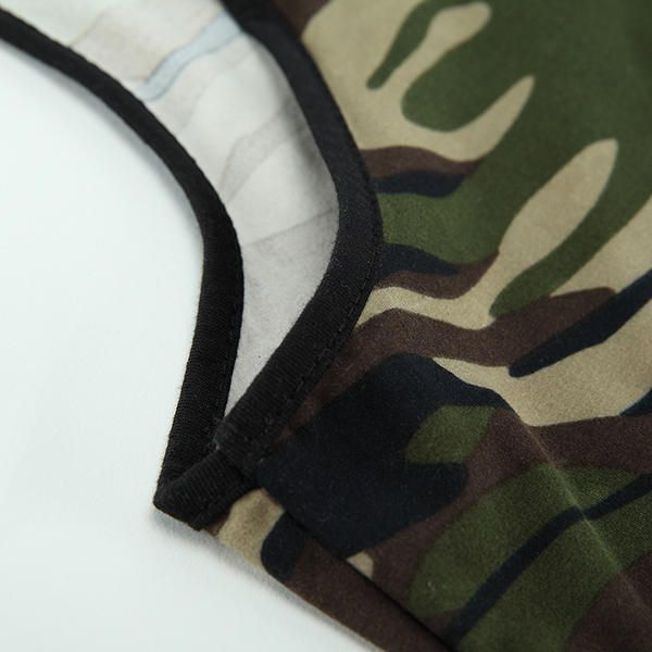 Chaleco De Fitness Sin Mangas De Camuflaje Para Hombres Camisetas Sin Mangas Deportivas De Entrenamiento Informal Para Correr