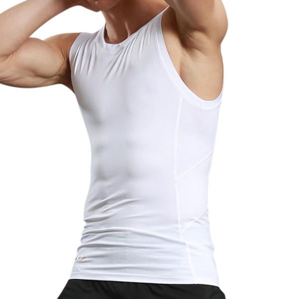 Chaleco De Secado Rápido Deportivo Ajustado Para Hombre Ajustado Chaleco Elástico Informal Para Correr Fitness Body Building