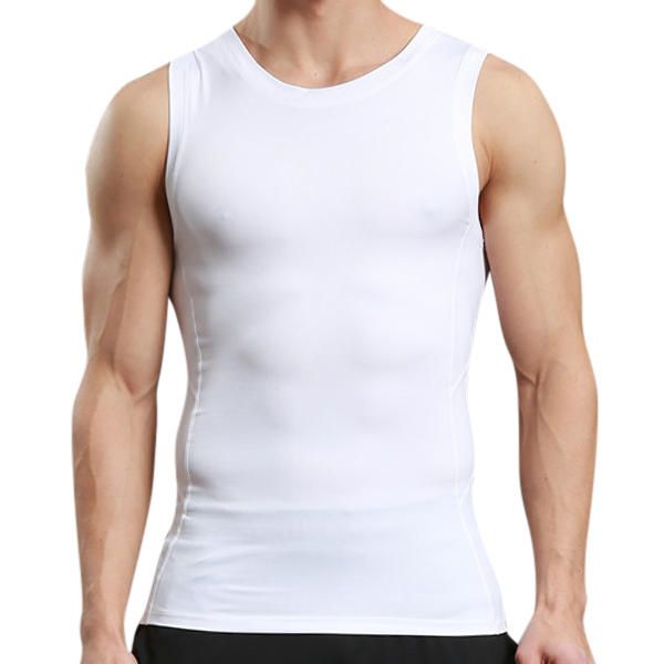 Chaleco De Secado Rápido Deportivo Ajustado Para Hombre Ajustado Chaleco Elástico Informal Para Correr Fitness Body Building