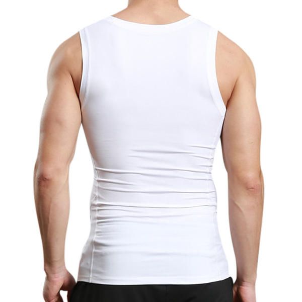 Chaleco De Secado Rápido Deportivo Ajustado Para Hombre Ajustado Chaleco Elástico Informal Para Correr Fitness Body Building