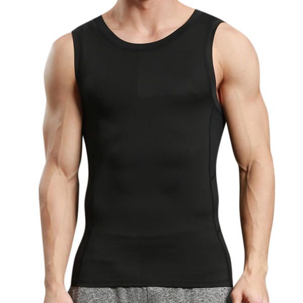 Chaleco De Secado Rápido Deportivo Ajustado Para Hombre Ajustado Chaleco Elástico Informal Para Correr Fitness Body Building