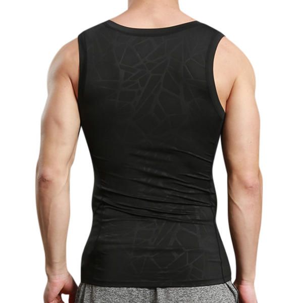 Chaleco De Secado Rápido Deportivo Ajustado Para Hombre Ajustado Chaleco Elástico Informal Para Correr Fitness Body Building