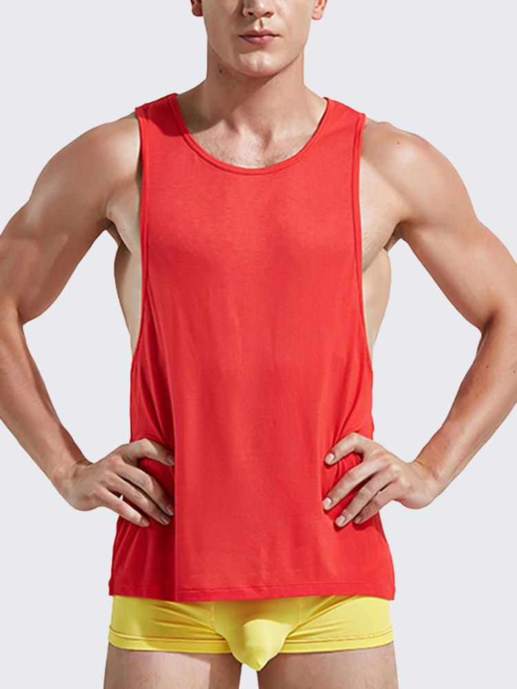 Chaleco Sin Mangas De Entrenamiento Físico Para Hombre Camisetas Sin Mangas De Algodón Deportivas Para Correr Transpirables