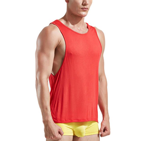 Chaleco Sin Mangas De Entrenamiento Físico Para Hombre Camisetas Sin Mangas De Algodón Deportivas Para Correr Transpirables