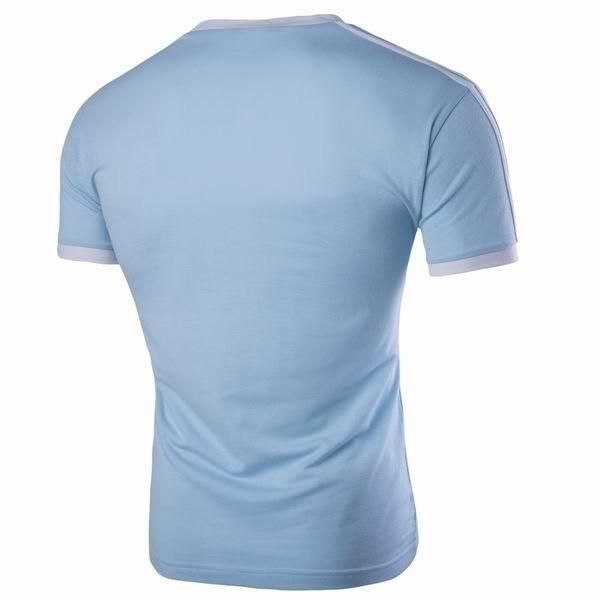 Estilo Deportivo Para Hombre Camisetas Ajustadas Con Cuello En V Bordado De Renos Camisetas De Manga Corta Camisetas Básicas