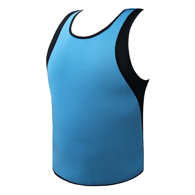 Hombre Talla Grande Bien Absorbente Adelgazante Compresión Body Shaper Patchwork Sweat Tank Tops Camiseta