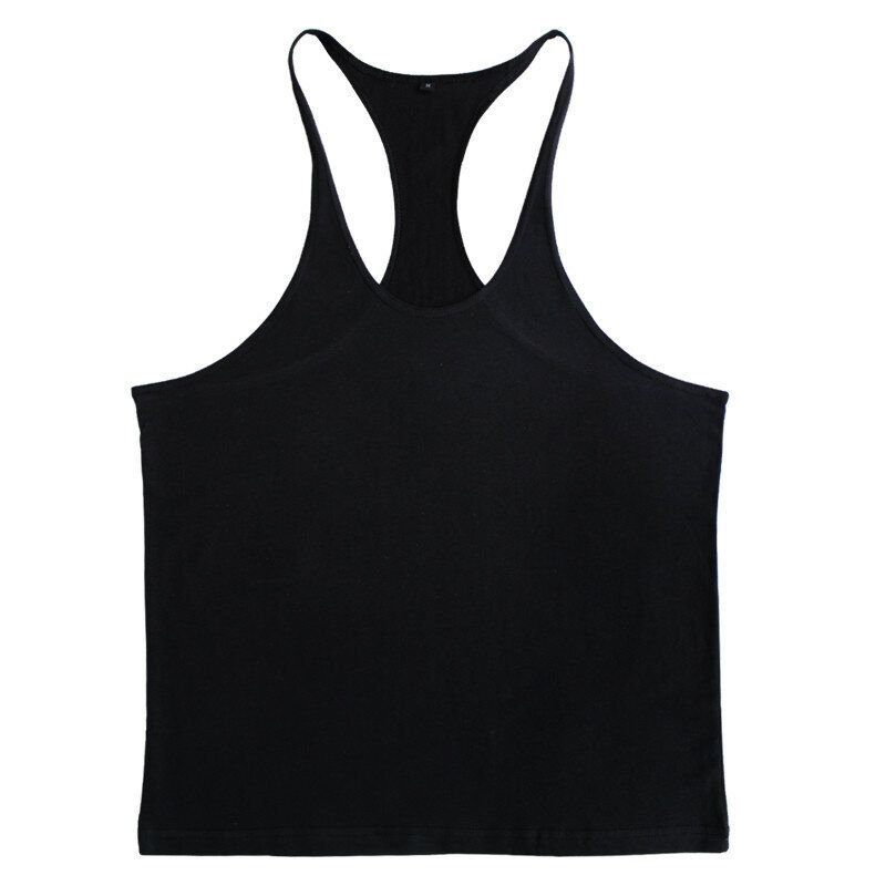 Hombres Verano Algodón Liso Gimnasio Camiseta Sin Mangas Camiseta Sin Mangas Entrenamiento Bodybuilding Singlet