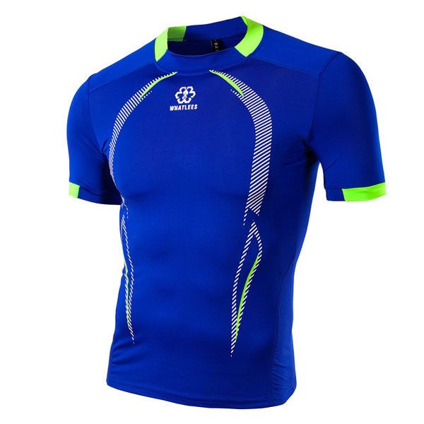 Jersey De Manga Corta Con Cuello Redondo Para Hombre Camiseta Delgada De Secado Rápido Camisetas De Entrenamiento Deportivo Estampadas