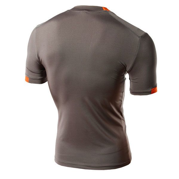 Jersey De Manga Corta Con Cuello Redondo Para Hombre Camiseta Delgada De Secado Rápido Camisetas De Entrenamiento Deportivo Estampadas