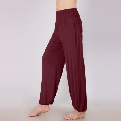 Modal Taiji Yoga Pants Unisex Loose Jogger Casual Pantalones De Chándal Transpirables