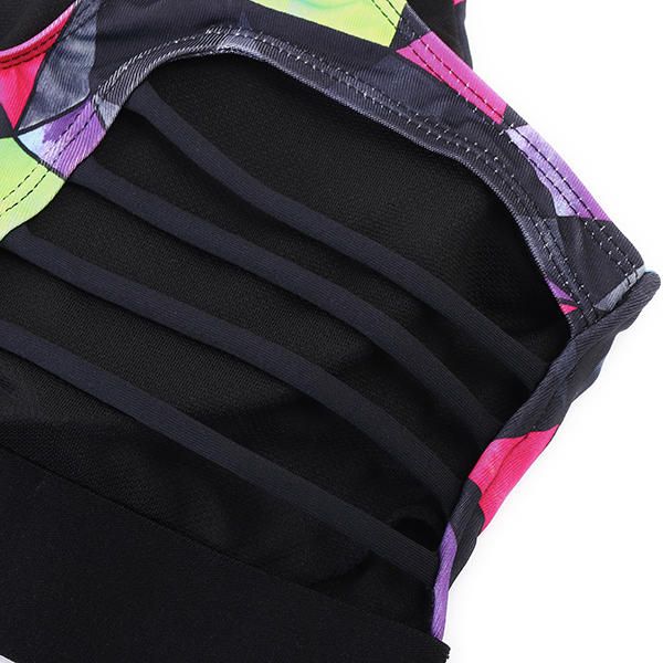 Mujeres Cozy Show-off Printing Sujetador Deportivo De Secado Rápido Wireless Yoga Vest Underwear