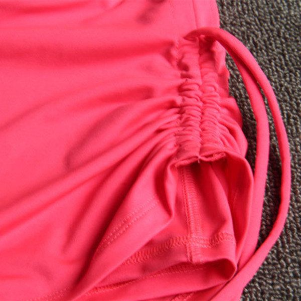 Pantalones Cortos De Culotte Deportivos De Yoga Fitness De Retazos De Colores Elásticos De Mujer Sexy