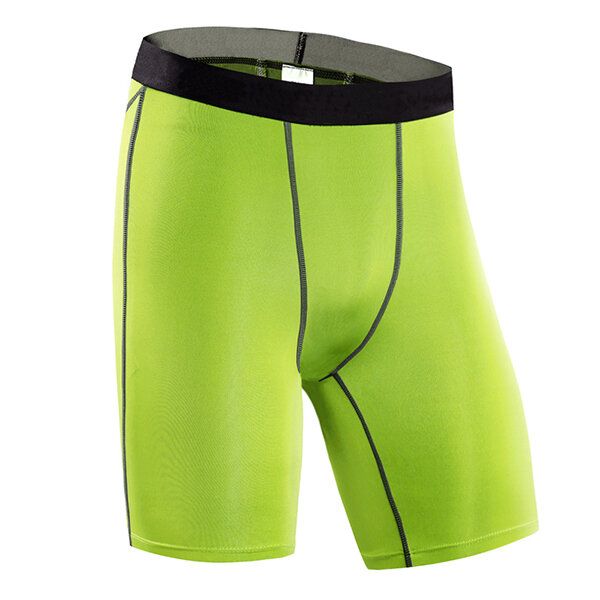 Pantalones Cortos Deportivos Ajustados Pro Para Hombre Pantalones Cortos Elásticos Transpirables De Secado Rápido Fitness Running