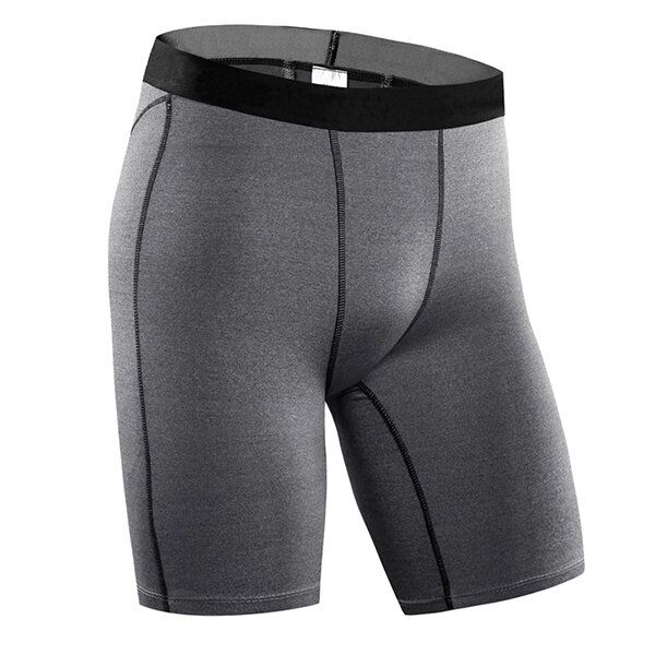 Pantalones Cortos Deportivos Ajustados Pro Para Hombre Pantalones Cortos Elásticos Transpirables De Secado Rápido Fitness Running