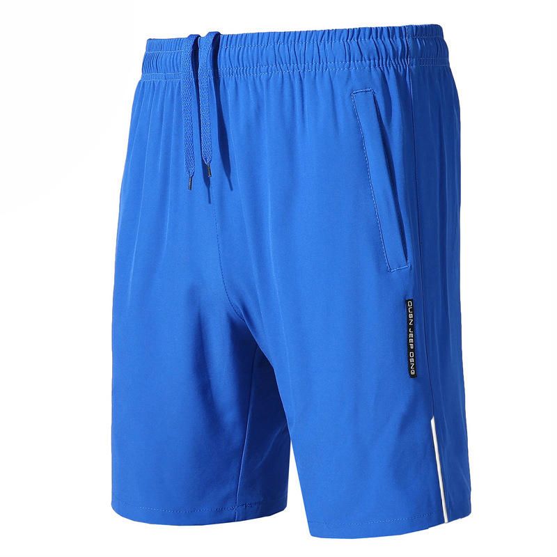 Pantalones Cortos Deportivos Casuales Con Bolsillo Con Cremallera Para Hombre De Verano Pantalones Cortos De Secado Rápido Elásticos Sueltos De Gran Tamaño