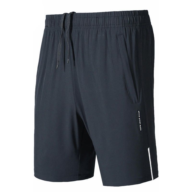 Pantalones Cortos Deportivos Casuales Con Bolsillo Con Cremallera Para Hombre De Verano Pantalones Cortos De Secado Rápido Elásticos Sueltos De Gran Tamaño