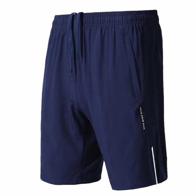 Pantalones Cortos Deportivos Casuales Con Bolsillo Con Cremallera Para Hombre De Verano Pantalones Cortos De Secado Rápido Elásticos Sueltos De Gran Tamaño