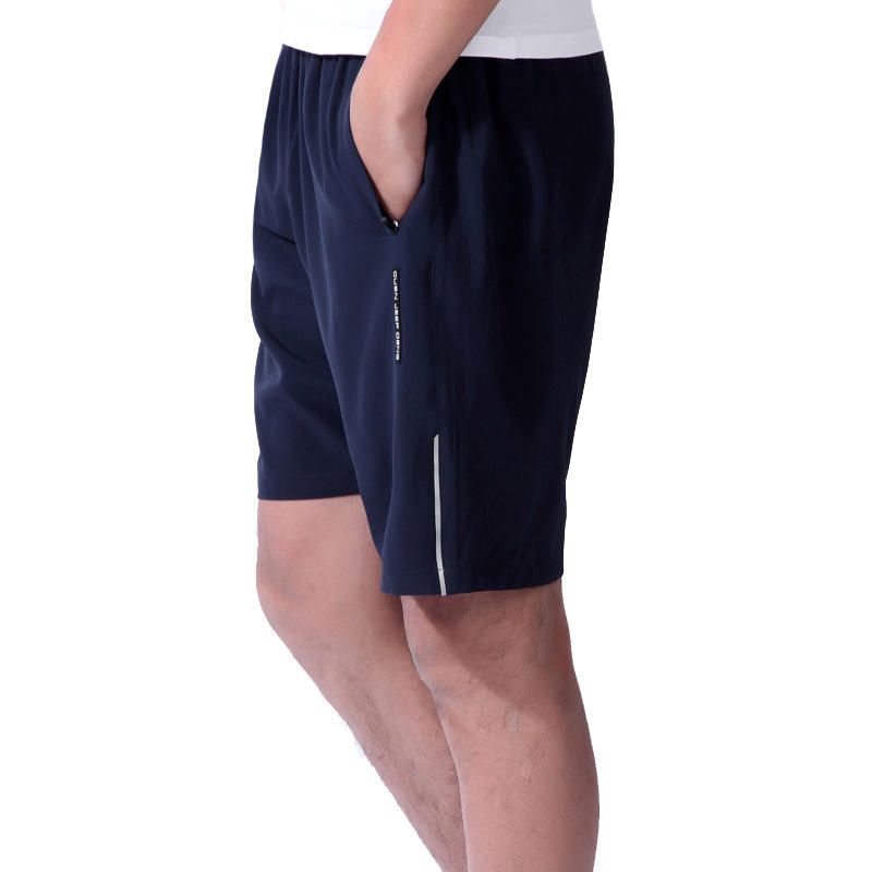 Pantalones Cortos Deportivos Casuales Con Bolsillo Con Cremallera Para Hombre De Verano Pantalones Cortos De Secado Rápido Elásticos Sueltos De Gran Tamaño