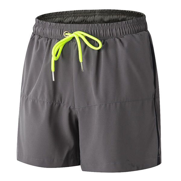 Pantalones Cortos Deportivos Informales De Entrenamiento Para Correr Para Hombres Cordón Elástico Transpirable Suelto Cintura Elástica Secado Rápido Jo