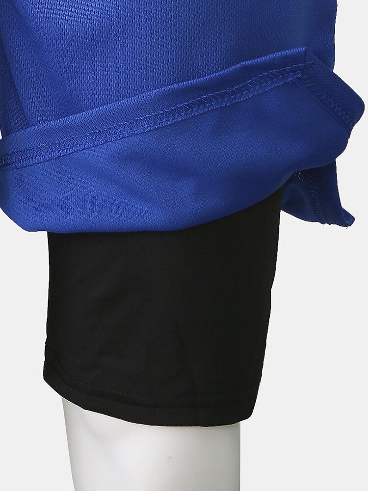 Pantalones Cortos Para Hombre Sólidos De Secado Rápido Prácticos De Alta Elasticidad Para Entrenamiento Deportivo Gimnasio Fitness