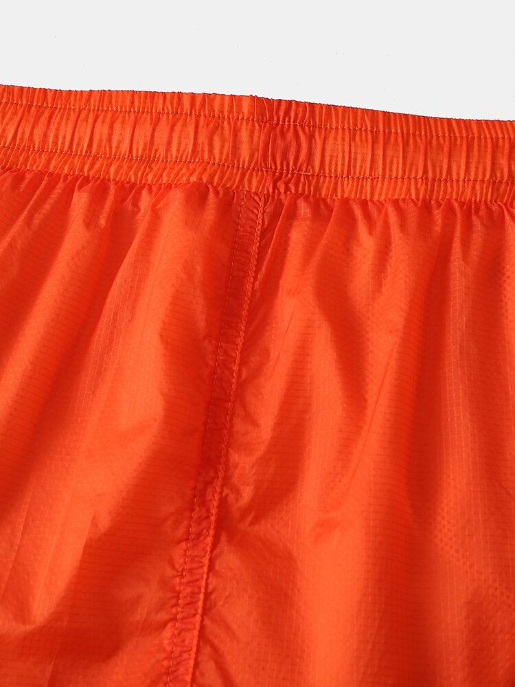 Pantalones Cortos Sueltos Para El Hogar De Cintura Elástica Con Cordón Transpirable De Secado Rápido Para Deportes De Color Sólido Para Hombre