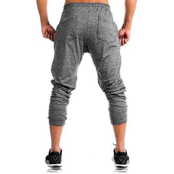 Pantalones Deportivos Casuales De Entrenamiento Físico Para Correr Para Hombre Pantalones Deportivos De Cintura Elástica De Algodón Transpirable