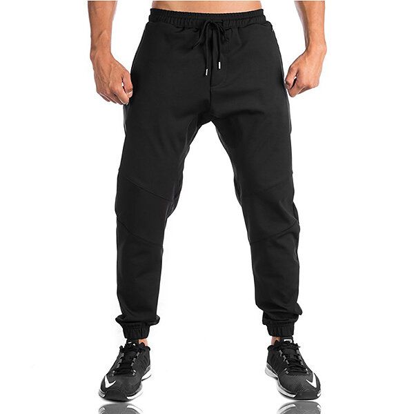 Pantalones Deportivos Casuales De Entrenamiento Físico Para Correr Para Hombre Pantalones Deportivos De Cintura Elástica De Algodón Transpirable