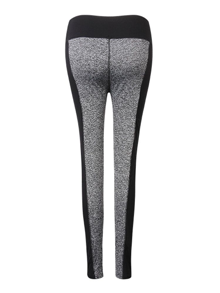 Pantalones De Leggings De Yoga De Entrenamiento De Caderas Elásticas Altas