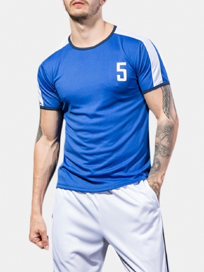 Pro Camisetas Estampadas Clásicas Transpirables De Secado Rápido Camiseta Deportiva De Manga Corta Ajustada Para Hombre